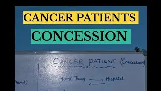 Concession for Cancer patients in Railway Ticket from Railway counter