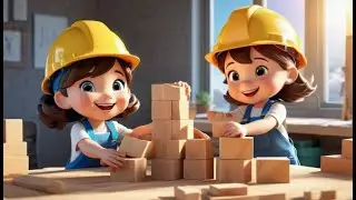 Creative Construction Crew | Building & Teamwork Song for Kids | Fun Learning Rhyme for Toddlers