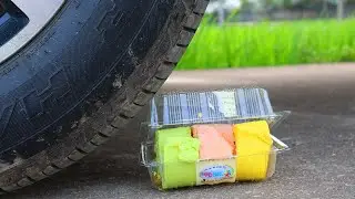 Crushing Crunchy & Soft Things by Car! - Experiment: Car vs Cake