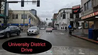 Seattle Driving the University District in 4K