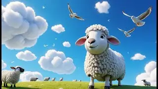 White Sheep, Fluffy and Fat | Farm Animal Song for Kids | Gentle Rhyme for Toddlers with Woolly Fun