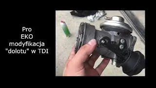 demontaż zaworu EGR z paseratti b5 - 1.9 TDI AWX - zawór recyrkulacji spalin