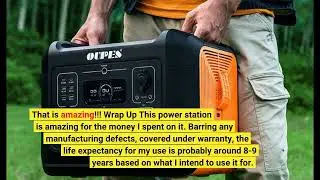 OUPES 2400W/2232Wh Solar Generator & 4PCS 240W Foldable Solar Panel Included, Portable Power St...