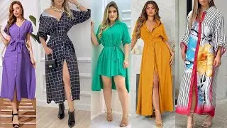 LOS VESTIDOS CAMISEROS M&Aacute;S LINDOS PARA LLEVAR ESTA TEMPORADA/ LINDOS DISE&Ntilde;OS CL&Aacute;SICOS Y MODERNOS