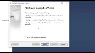 Configuración de  distribuidor en SQL Server
