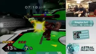 [Melee Singles LR1] Ptet(Ganon) vs Bambi(Fox) [DownB_ September Monthly | Astral Projection]
