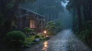 Anxiety at night &ndash; Relaxing rain sound &ndash; Rain outside safe home &ndash; Peace returns 🌙🌿
