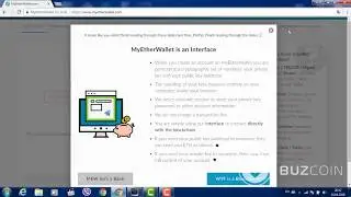 Как зарегистрировать MyEtherWallet и использовать его для покупки Buzcoin