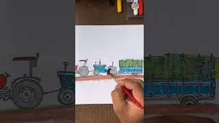 #shorts #arjuntractor | arjun modified tractor drawing | #tractordrawing | ck arts