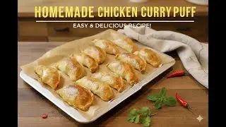 Easy Homemade Chicken Curry Puff l กะหรี่ปั๊บไก่
