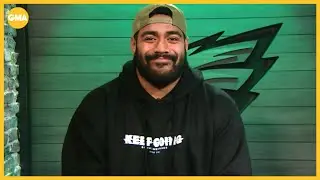 Jordan Mailata on album: I'm the voice, Jason Kelce is the face