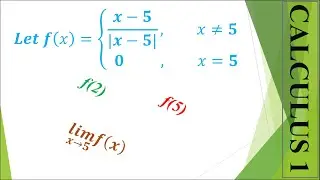 limits involving absolute value function