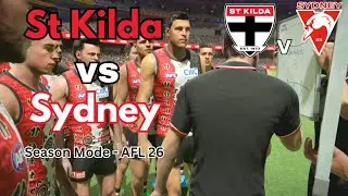 St Kilda v Sydney AFL 26 Season Mode Round 18 - Marvel Stadium