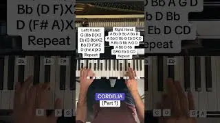 Juan Arenosa - Cordelia (Part 1) (Easy Piano Tutorial With Letter Notes)