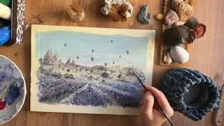 Lavender Dreams of Cappadocia — Peaceful Painting with Relaxing Music