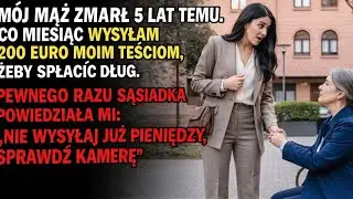 M&oacute;j mąż zmarł 5 lat temu⚰️Co miesiąc wysyłam 200&euro; moim teściom💶 Pewnego dnia sąsiadka mi powiedziała
