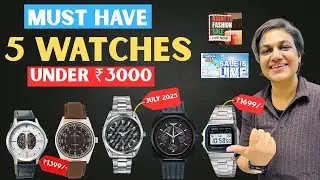 5 Best Watches for Men Under ₹3000 🔥🔥 Titan, Casio, Sonata, Fastrack Watch | Latest Watches Haul🔥🔥
