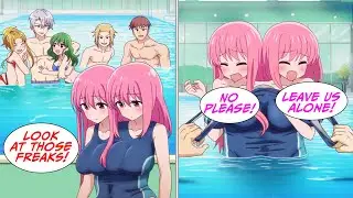 A wealthy man gets angry at his conjoined twin maids who can't swim properly... [Manga Dub]