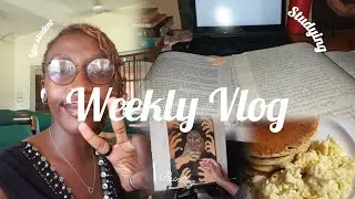 WEEKLY VLOG| Classes, painting, study sessions and some nice food🎨⚖🌹