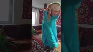 Persian Azeri Dervish Dance with a dayreh (frame drum) by Massoumeh Yildiz
