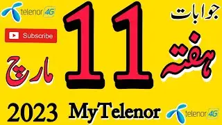 11 March 2023 Questions and Answers | My Telenor Today Questions | Telenor Questions Today Quiz