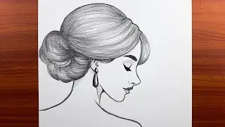 Güzel kız resmi nasıl çizilir, Kolay güzel kız çizimi adım adım nasıl yapılır
