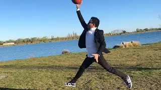 Nike Dunk Low Georgetown | Formal outdoor on feet look