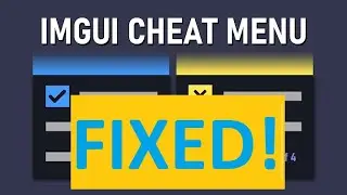 cazz's ImGui video Corrected (FIXED ERRORS etc...)