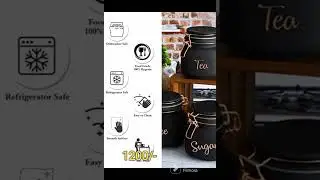 TEA SUGAR COFFEE JARS SET@1200*Airtight*SS rose gold closers Beautifully designed*SIZE - 890ml{each}