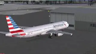 FSX Steam / KBVT to KBOS / Vatsim / Aerosoft A320 / American Airlines