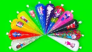 Cocomelon Slime 🌈 Finding Hidden Slime Piping Bags with JJ & Pinkfong! Satisfying ASMR