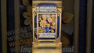 Beautiful Flowers Wholesale Double Frame Crystal Painting 😍 #wholesale #photoframe #flowers