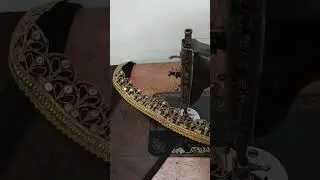 How to attach border | make designer saree at home | black saree | party wear saree|#shorts