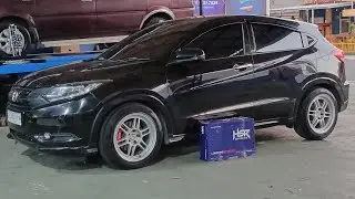 HRV PAKE PER JAZZ | Lowering Kit HSR Jazz red dipasang di Hrv | HSR Ciamis