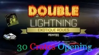 Painted Lightning Wheels in a Crate!? | Rocket League DOUBLE 30 Crate Opening + Trade Ups
