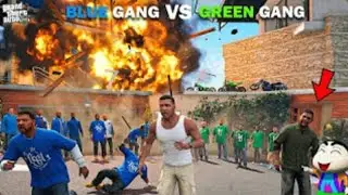 Franklin Blue  Gang's Base Destroyed In GTA 5 !