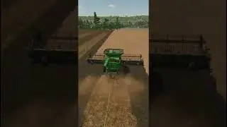 Ускоренная съемка сбора урожая рапса: испытание на выживание #farmingsimulator25 #fs25 #shorts