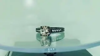 Morganite Engagement Ring Black Gold Unique