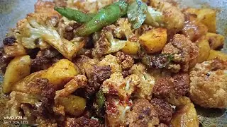 Masala Tossed Aloo Gobhi Fry Dhaba Style #aloogobisabji #easyrecipe 
