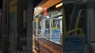 Eglinton Crosstown LRT Leaving Warden Station and Being Tested in Toronto #SHORTS