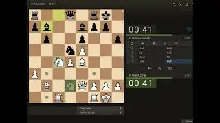 Chess bullet game 1+0 only fun №1936