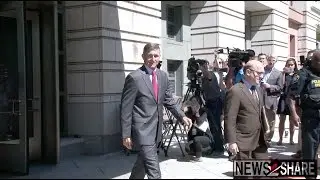 4K Video: Michael Flynn Enters, Leaves Courthouse for Sentencing Hearing