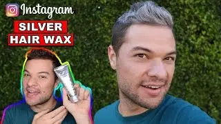 Trying Instagram Products - Silver Hair Wax from Japan! Instant Platinum Grey Hair (No Bleach)