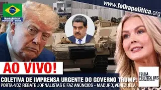 COLETIVA DE IMPRENSA URGENTE DO GOVERNO DONALD TRUMP - PORTA-VOZ REBATE JORNALISTAS E FAZ AN&Uacute;NCIOS..