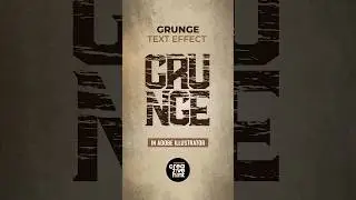 How to design Grunge Text Effect in Adobe Illustrator. #graphicdesigntutorials #texteffects