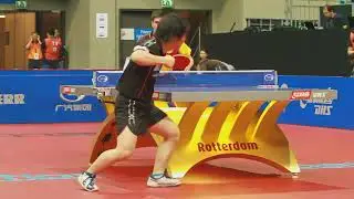 Seiya Kishikawa (JPN) v. Dmitri  Ovtcharov (GER) at the 2011 Rotterdam WTTC