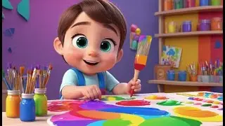 Acrylic Paints Go Blend Blend Blend | Nursery Rhyme | Baby Music | Toddler Learning Song