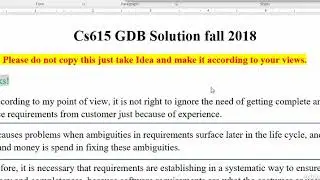 cs615 GDB Solution fall 2018