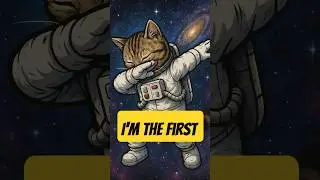 first cat in space #shorts