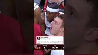 Nikola Jovic&rsquo;s reaction to Jimmy Butler&rsquo;s incredible performance🤣